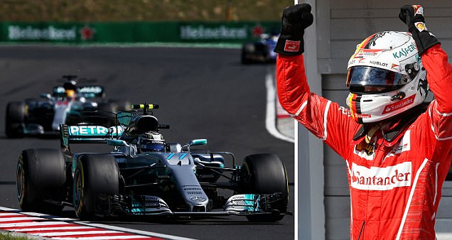 Vettel Raih Juara Grand Prix Hungaria, Lewis Hamilton Juara Ketiga